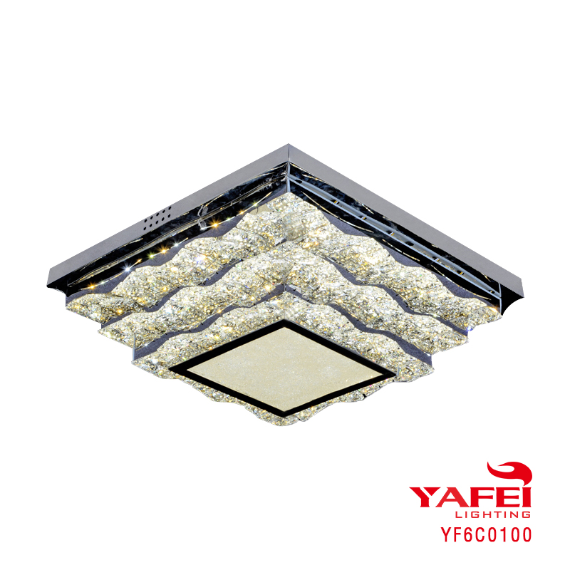 Magnificence Satin Modern Crystal Ceiling Light-YF6C0100