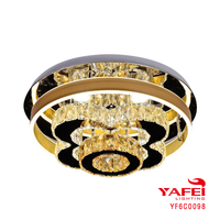 Factory Price Top Sale Model Crystal Led Tricolor Ceiling Lamp -YF6C0098