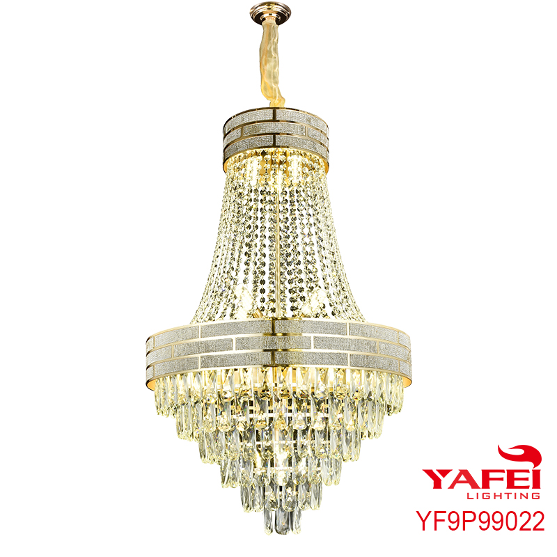 Hot sale Chrome and Crystal Ceiling Lamp -YF9P99022