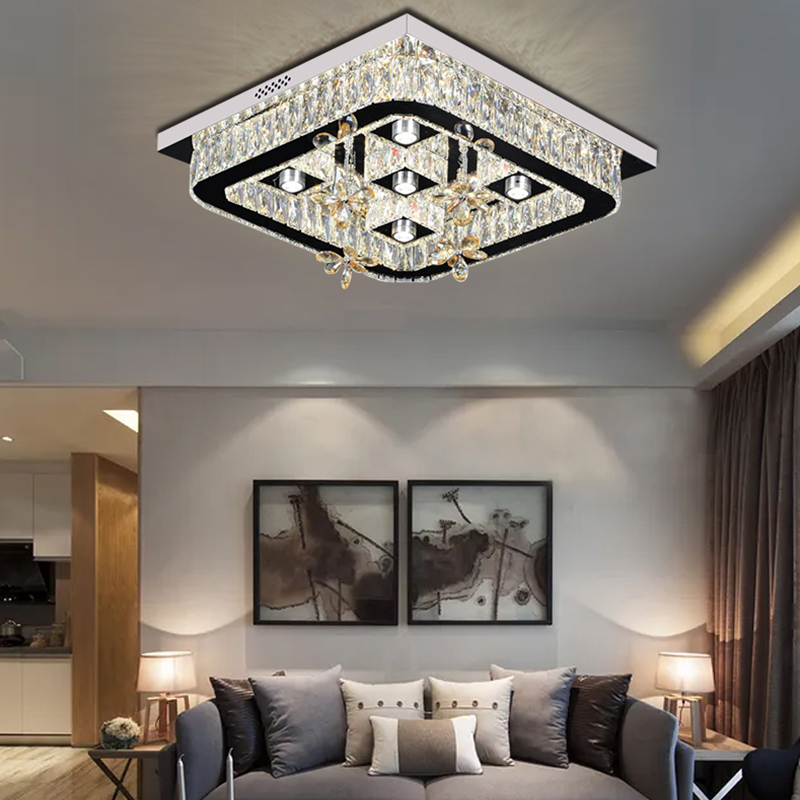Modern K9 Crystal Hanging Lights For Bedroom -YF6C0071