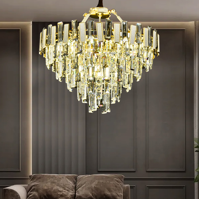 Luxury chandelier lighting fixture K9 Crsytal Pendant Light -YF9P99009