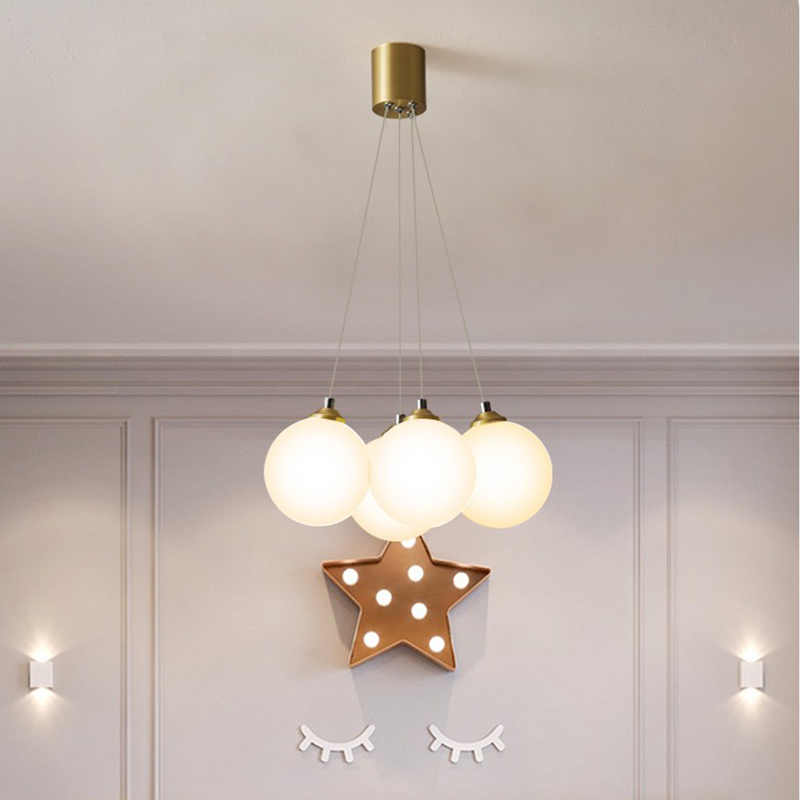 Modern hot sale Fancy Decorative home design wholesale white ball glass table light-YF8P027