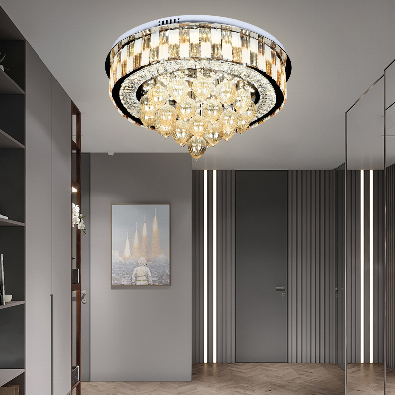 Medern Round Crystal Ceiling Light Fixture For Home Decor -YF6C0508