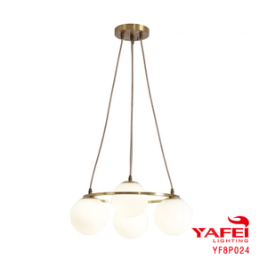 Modern hot sale Fancy Decorative home design wholesale white ball glass table light-YF8P024