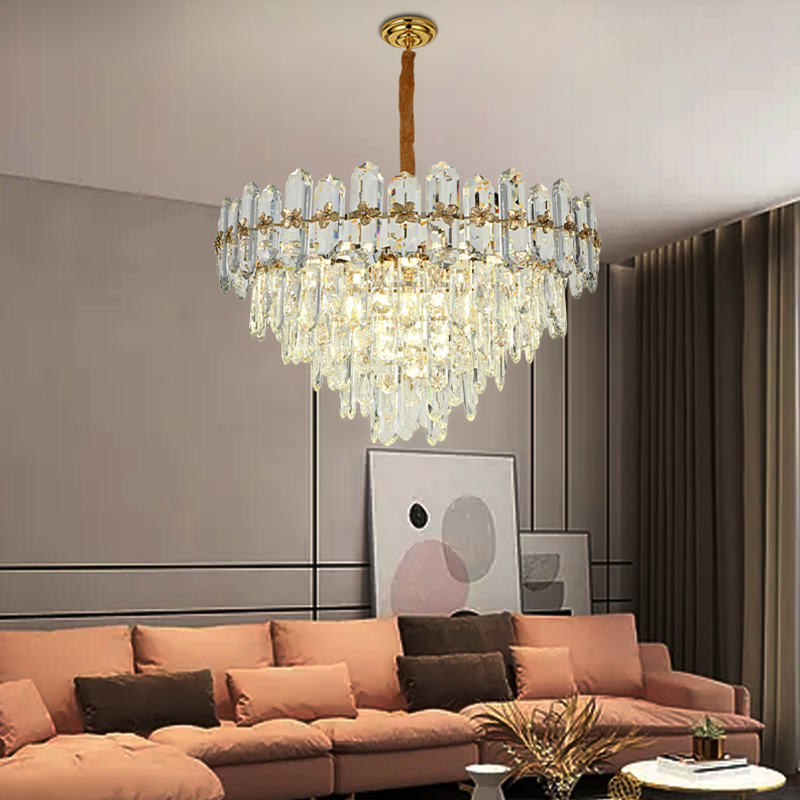 Rectangle Crystal Chandeliers Dining Room Pendant Light-YF9P99002