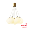 Modern hot sale Fancy Decorative home design wholesale white ball glass table light-YF8P027