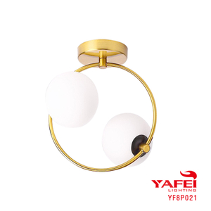 Modern hot sale Fancy Decorative home design wholesale white ball glass table light-YF8P021