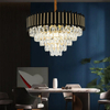 Golden Hanging Crystal Chandelier Led Pendant Light-YF9P99051